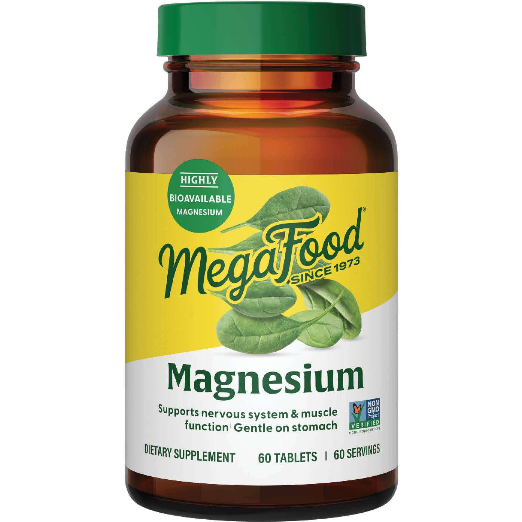 MegaFood Magnesium-60 tablets-N101 Nutrition