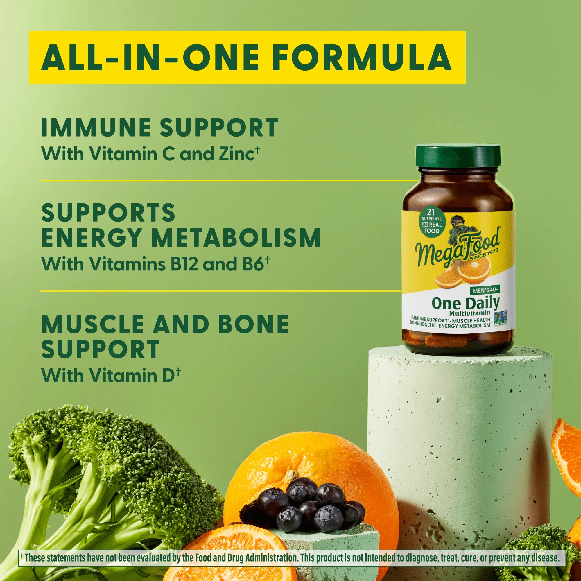MegaFood Men's 40+ One Daily Multivitamin-N101 Nutrition