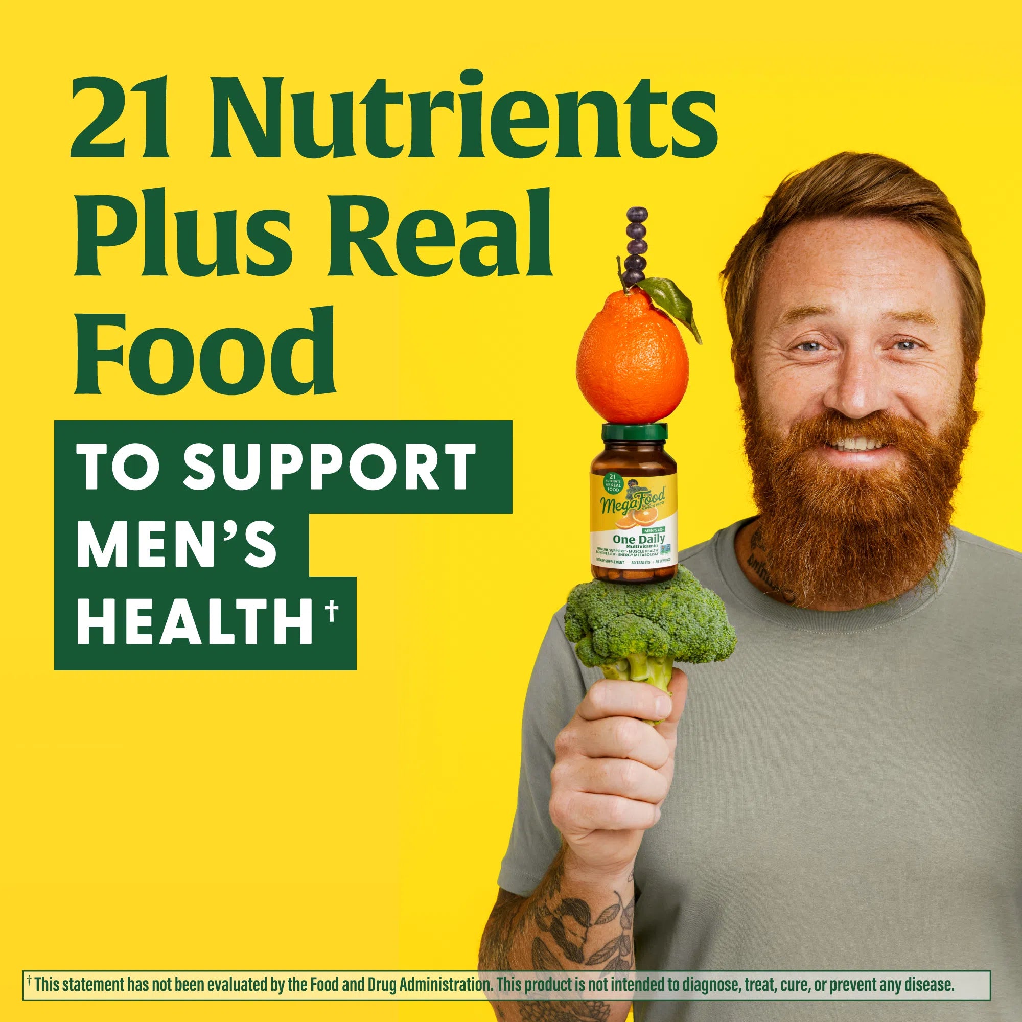 MegaFood Men's 40+ One Daily Multivitamin-N101 Nutrition