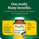 MegaFood Women's 55+ One Daily Multivitamin-60 tablets-N101 Nutrition