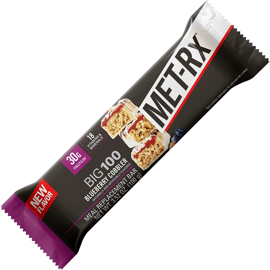 MET-Rx BIG 100 Meal Replacement Bars-Single Bar (100 g)-Blueberry Cobbler-N101 Nutrition