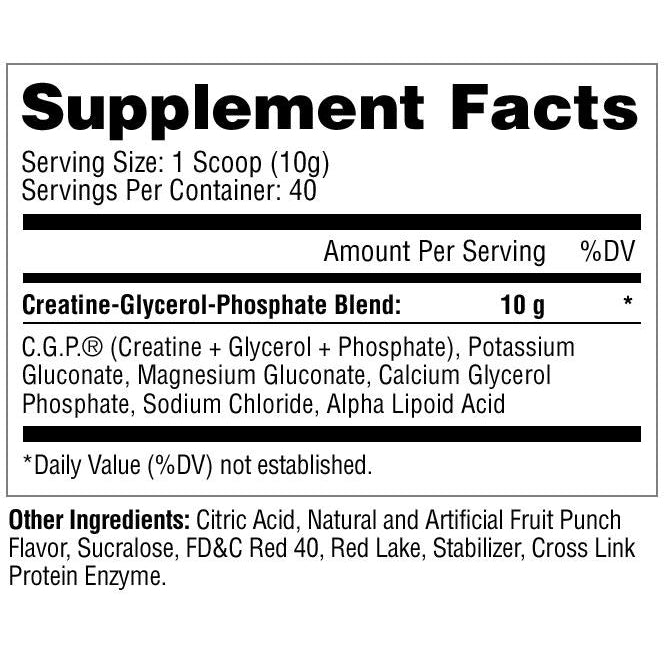 Metabolic Nutrition C.G.P.-Fruit Punch-40 servings (400 g)-N101 Nutrition