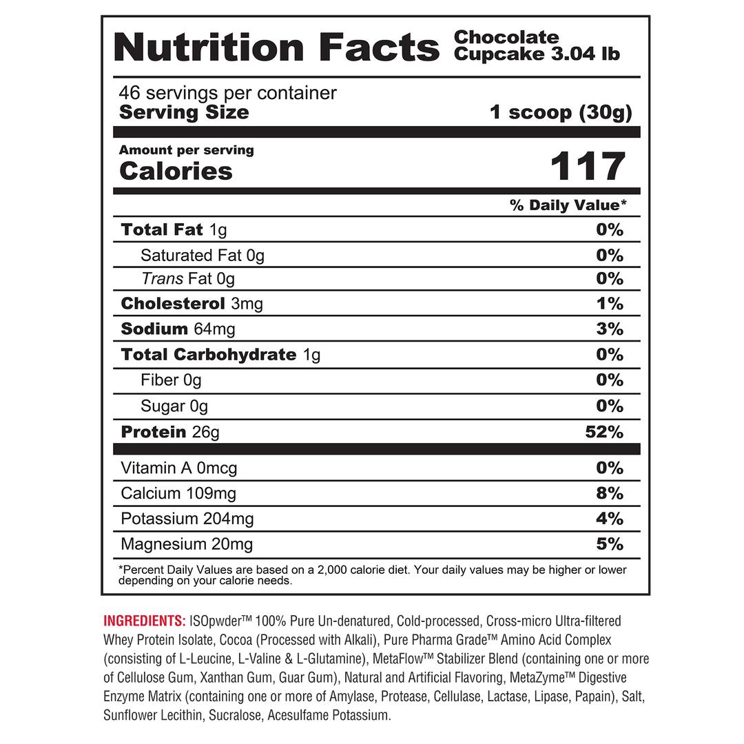 Metabolic Nutrition Iso PWDR-N101 Nutrition