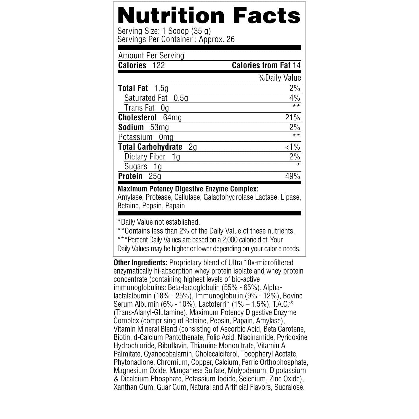 Metabolic Nutrition ProtiZyme-N101 Nutrition