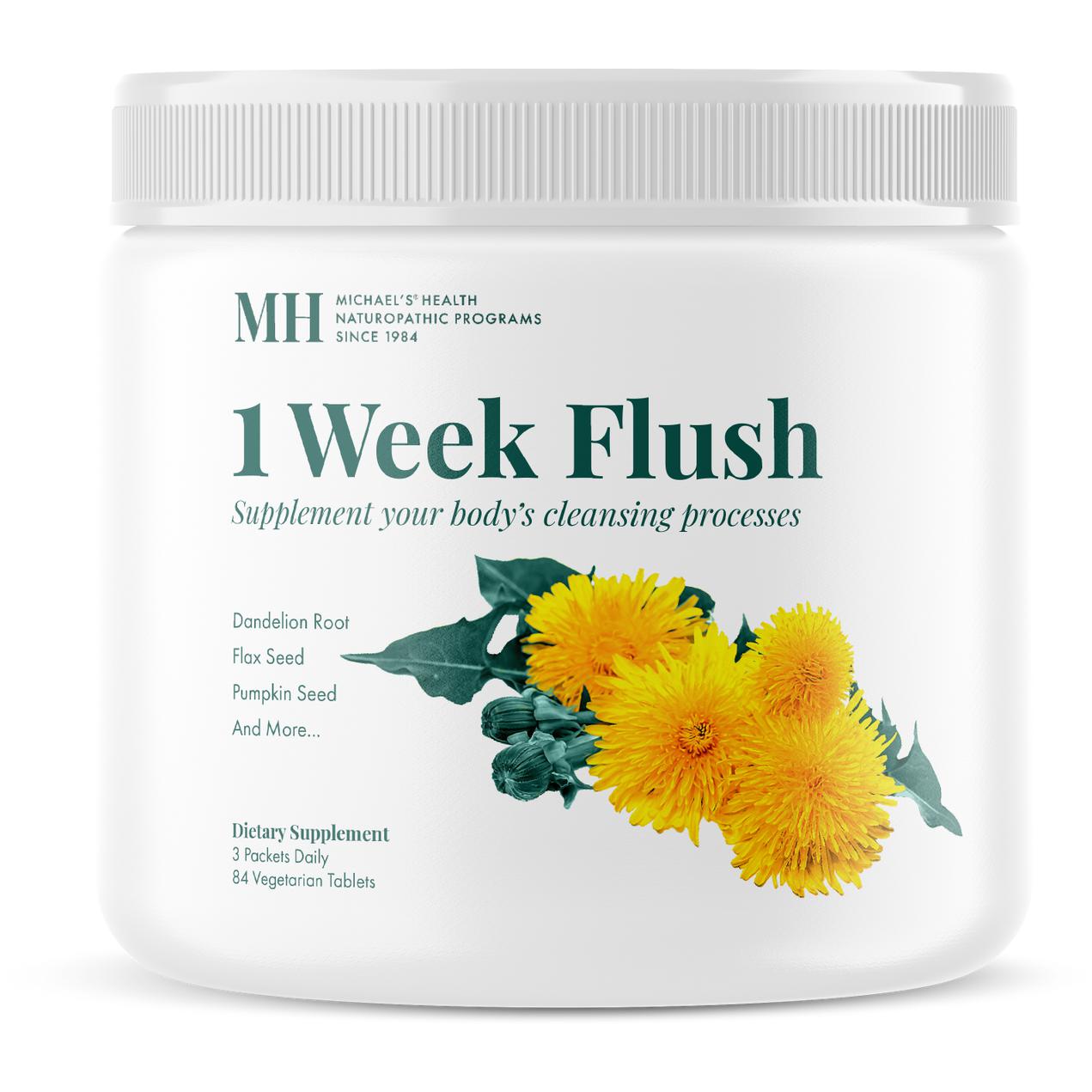 Michael's Health 1 Week Flush-1 week program / 3 packets daily / (84 vegetarian tablets)-N101 Nutrition