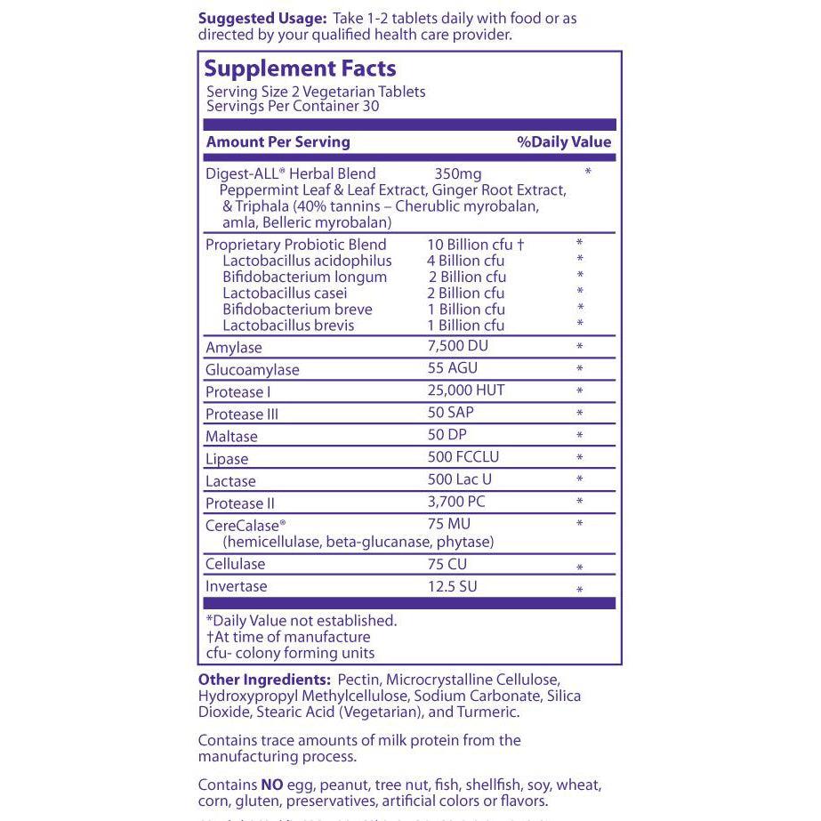 MRM Digest-ALL IC-60 vegan tablets-N101 Nutrition