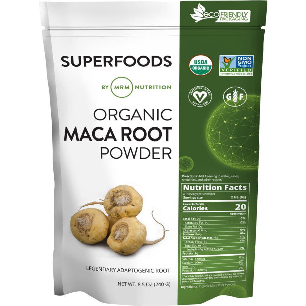 MRM Superfoods RAW Organic Maca Root Powder-40 servings (240 g)-N101 Nutrition