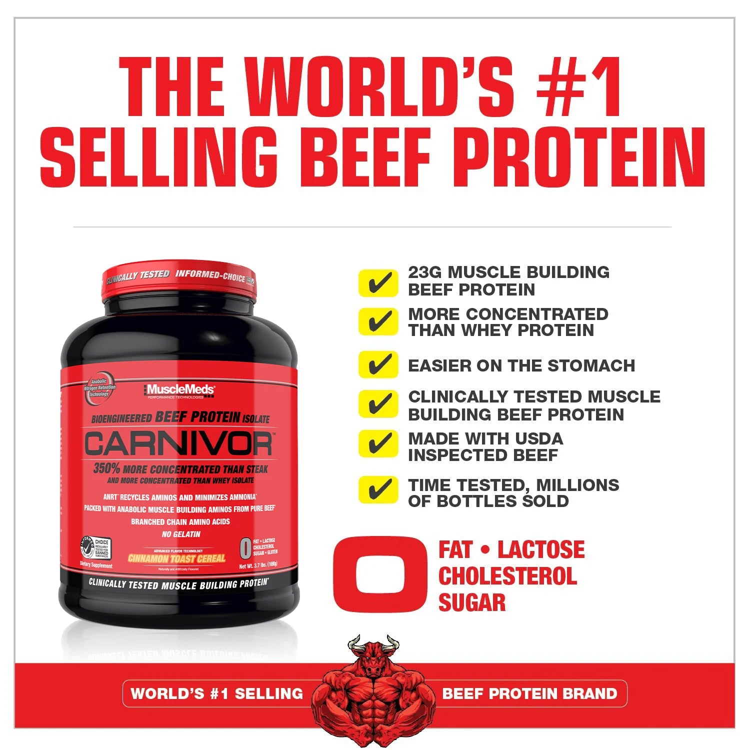 MuscleMeds Carnivor Beef Protein Isolate-N101 Nutrition