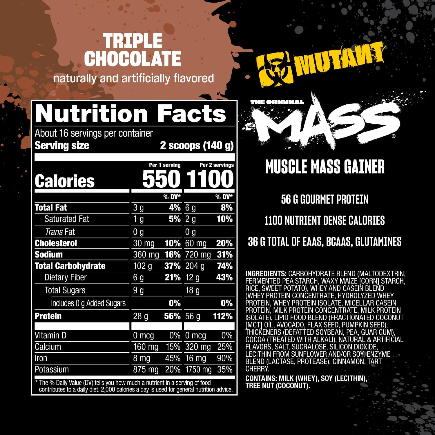 Mutant Mass-N101 Nutrition
