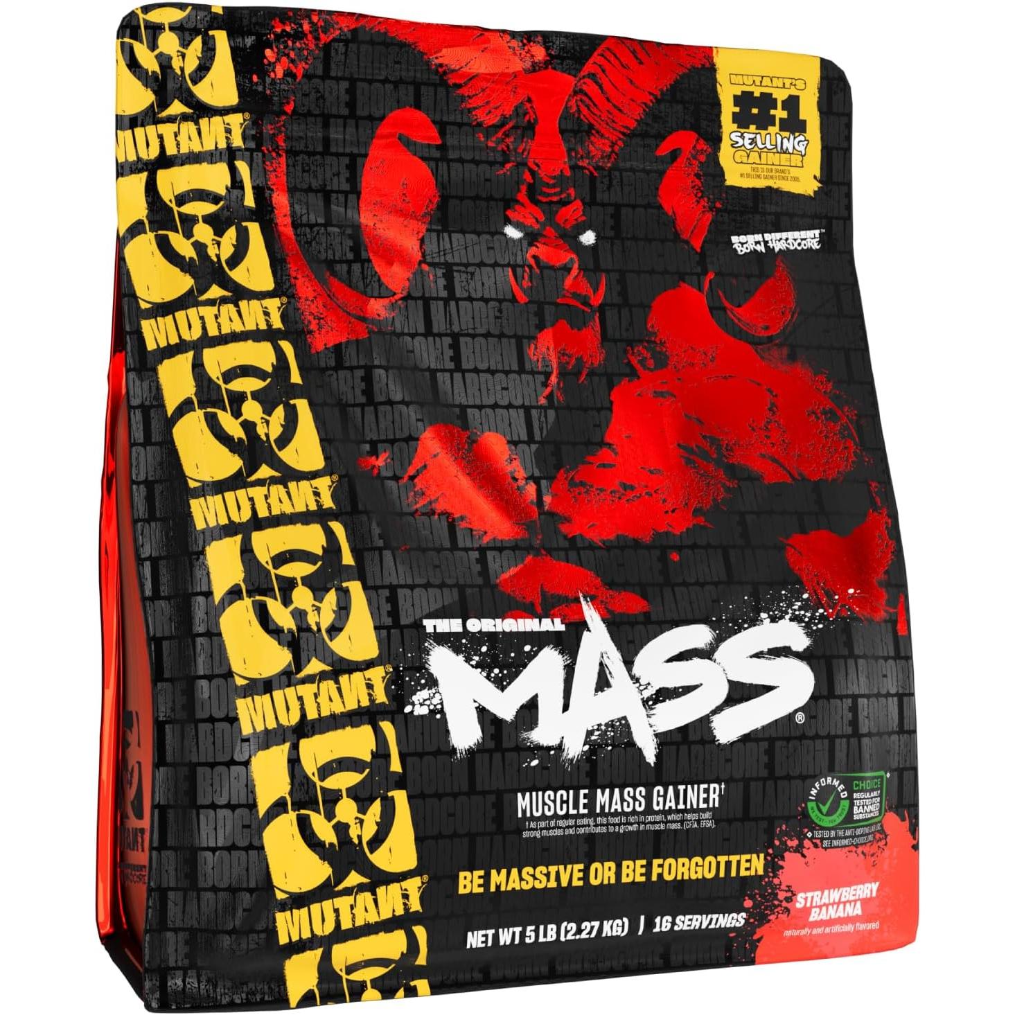 Mutant Mass-5 lbs-Strawberry Banana-N101 Nutrition