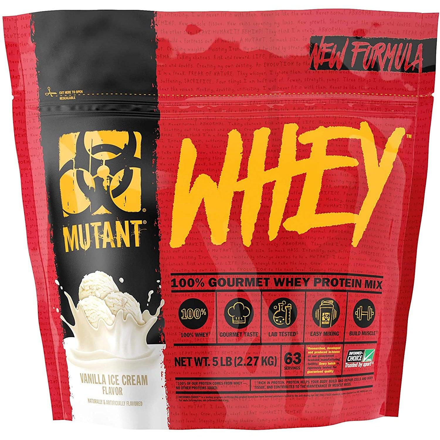 Mutant Whey-5 lbs-Vanilla Ice Cream-N101 Nutrition