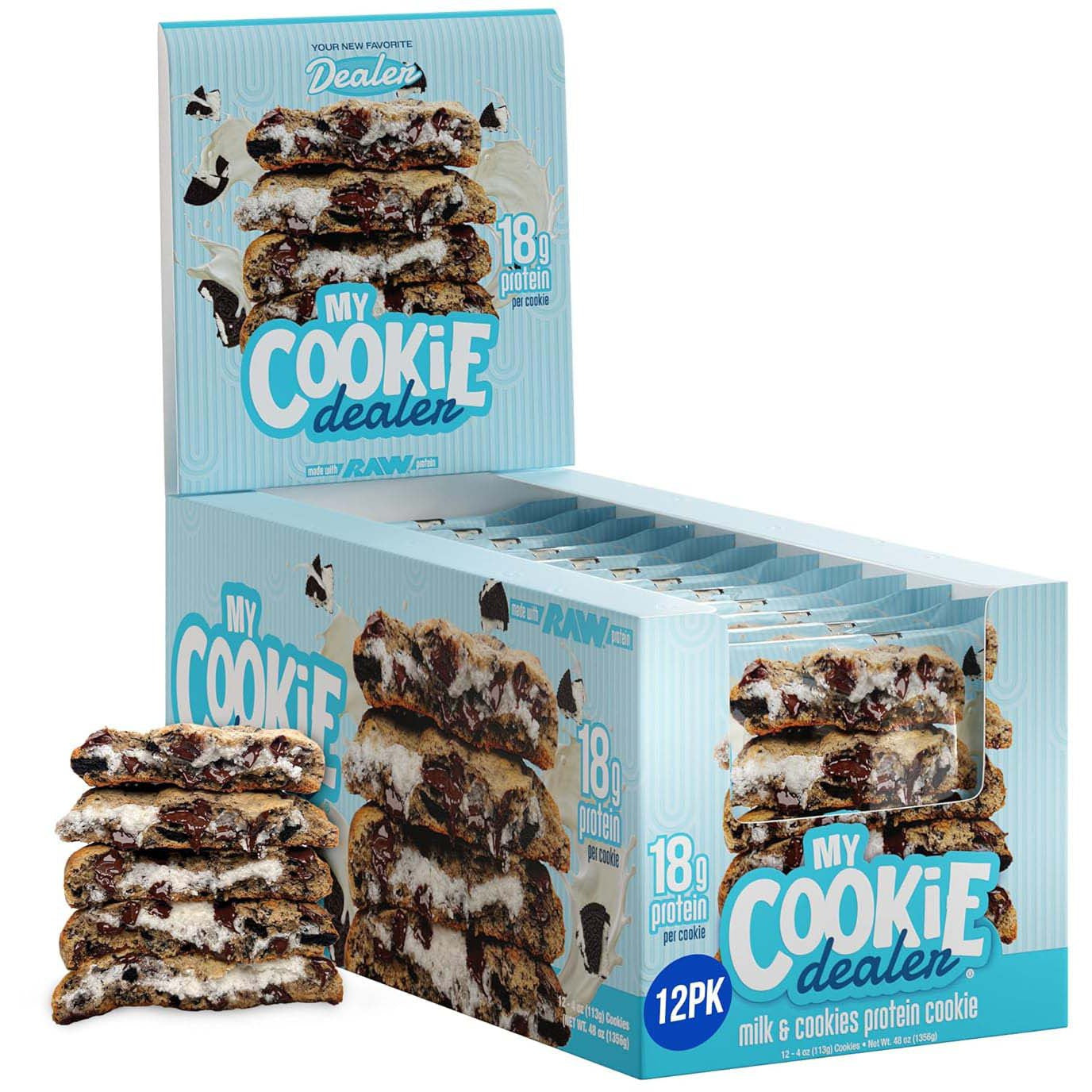 My Cookie Dealer Protein Cookie-1 box (12 cookies)-Milk & Cookies-N101 Nutrition