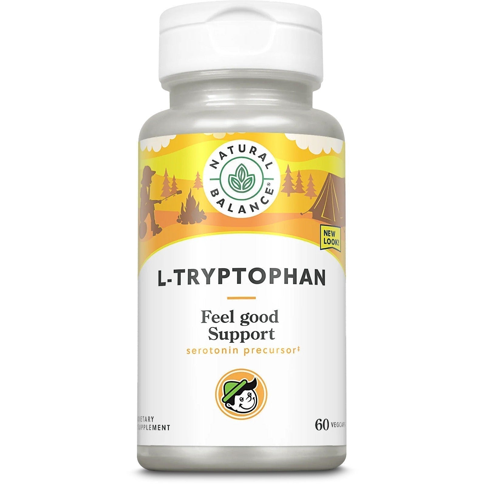 Natural Balance L-Tryptophan 500 mg-60 vegcaps-N101 Nutrition