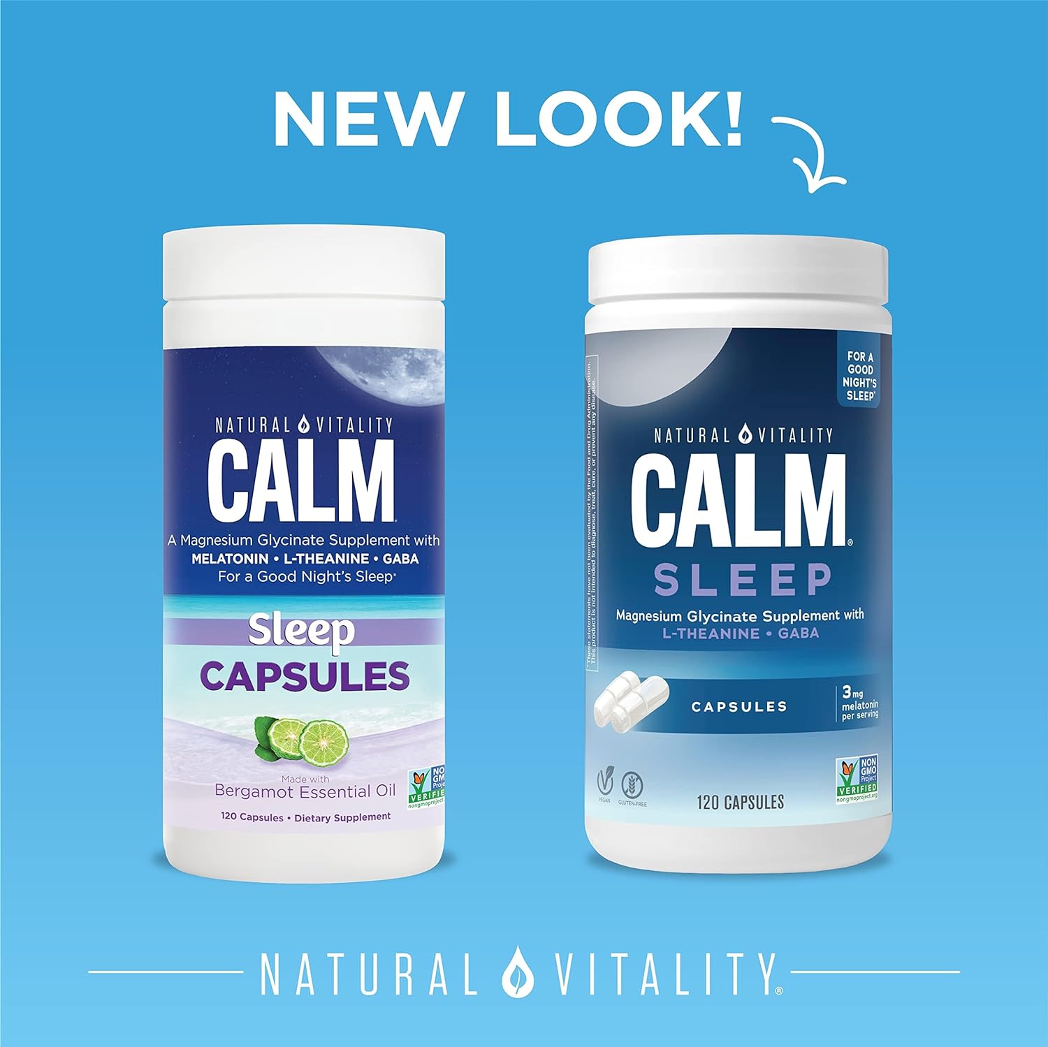 Natural Vitality CALM Sleep Capsules (EXP 08/2025 - FINAL SALE - NO RETURNS)-120 capsules-N101 Nutrition