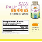 Nature's Life Saw Palmetto Berries-100 vegetarian capsules-N101 Nutrition