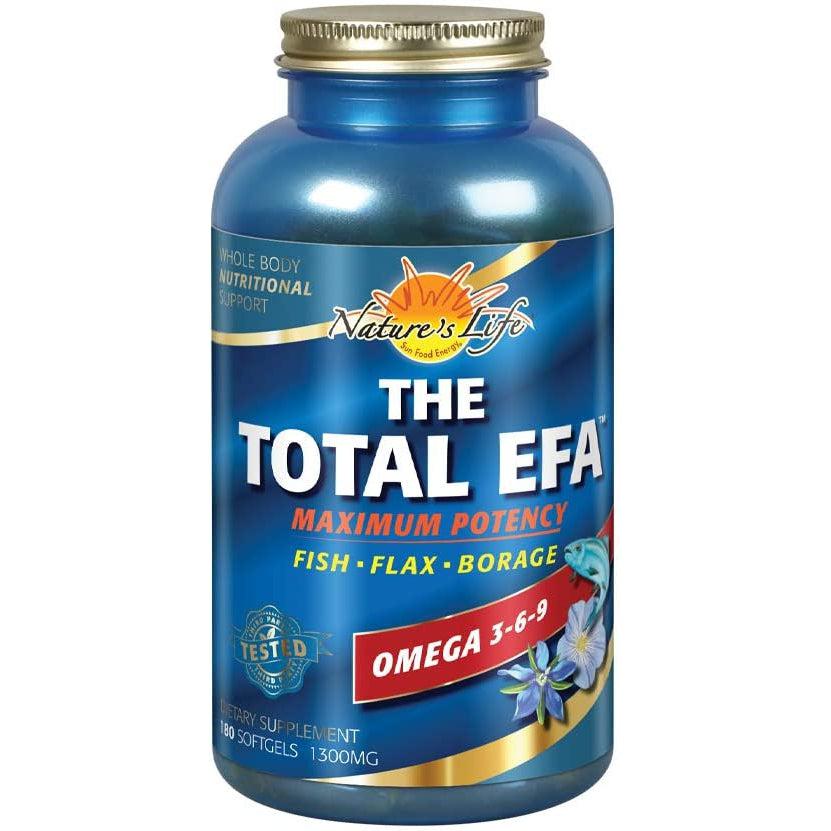 Nature's Life The Total EFA Maximum Potency-180 softgels-N101 Nutrition