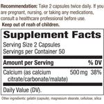 Nature's Way Calcium Citrate-N101 Nutrition