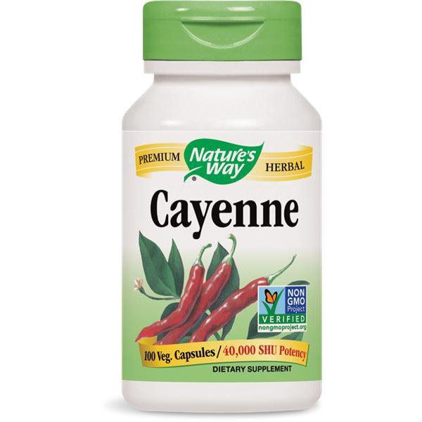 Nature's Way Cayenne Fruit-100 vegan capsules-N101 Nutrition