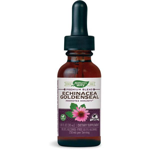 Nature's Way Echinacea Goldenseal (Alcohol-Free Liquid)-1 fl oz (30 mL)-N101 Nutrition