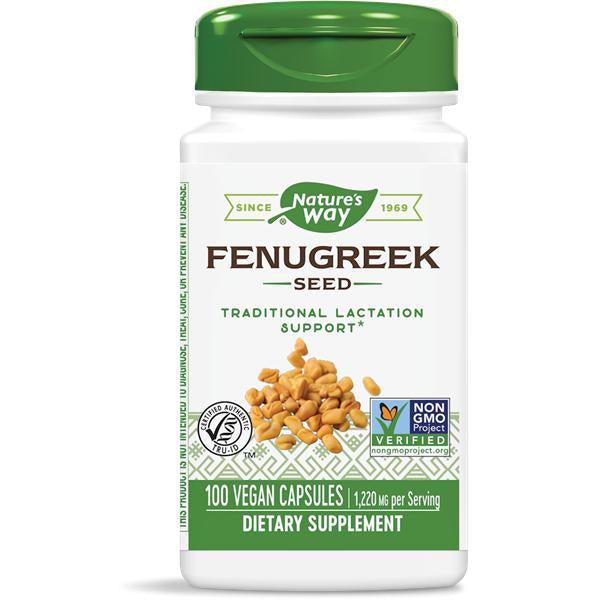 Nature's Way Fenugreek Seed-100 vegan capsules-N101 Nutrition