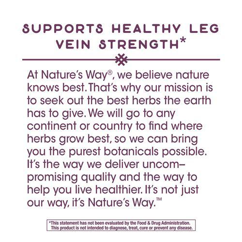 Nature's Way Leg Veins Herbal Formula-60 vegan capsules-N101 Nutrition