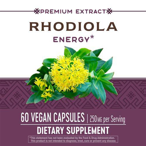 Nature's Way Rhodiola Extract-60 vegan capsules-N101 Nutrition