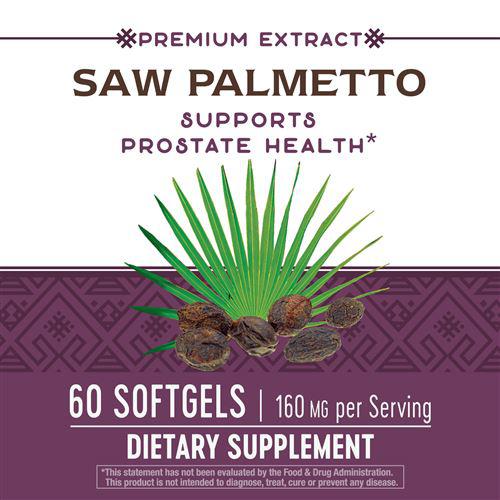 Nature's Way Saw Palmetto Extract-60 softgels-N101 Nutrition