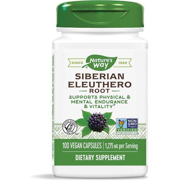 Nature's Way Siberian Eleuthero Root-100 vegan capsules-N101 Nutrition