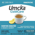 Nature's Way Umcka ColdCare Soothing Hot Drink - Lemon-10 packets-N101 Nutrition