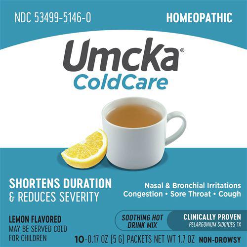 Nature's Way Umcka ColdCare Soothing Hot Drink - Lemon-10 packets-N101 Nutrition