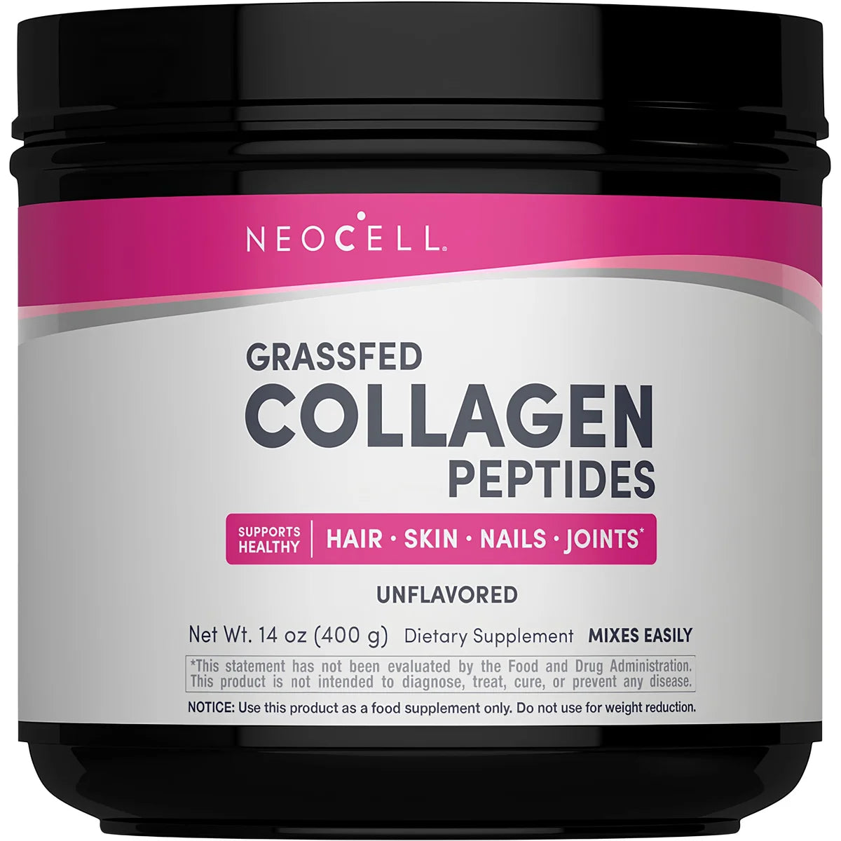 NeoCell Grassfed Collagen Peptides Powder - Unflavored-14.1 oz (400 g)-N101 Nutrition
