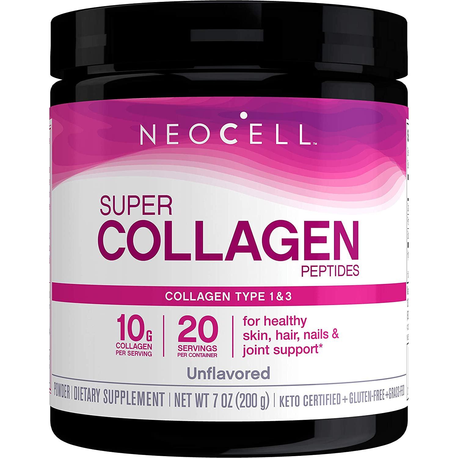 NeoCell Super Collagen Peptides Powder - Unflavored-7 oz (200 g)-N101 Nutrition