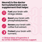 NeuroQ Brain Health Extra Strength Memory & Focus-N101 Nutrition