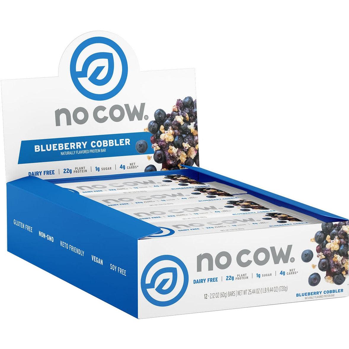 No Cow Bars-Box (12 bars)-Blueberry Cobbler-N101 Nutrition