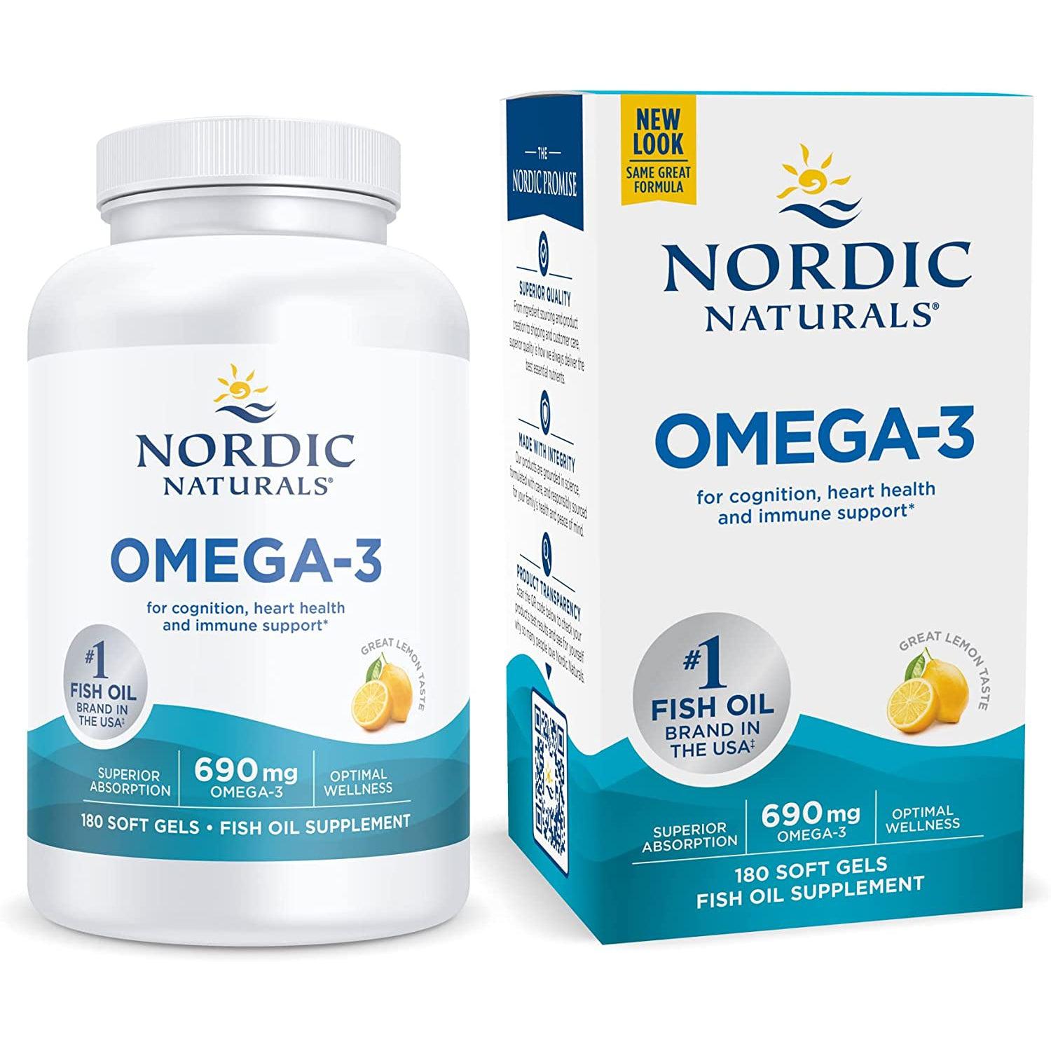 Nordic Naturals Omega-3-180 softgels-N101 Nutrition