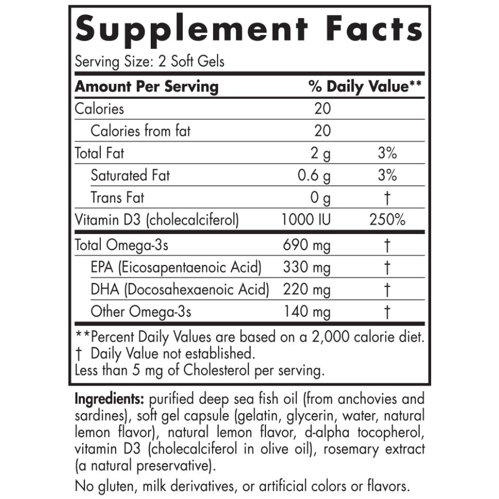 Nordic Naturals Omega-3D-N101 Nutrition