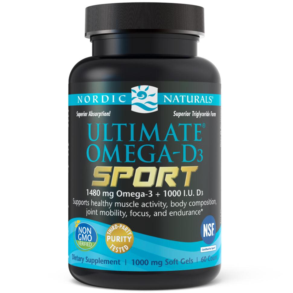 Nordic Naturals Ultimate Omega-D3 Sport-60 softgels-N101 Nutrition