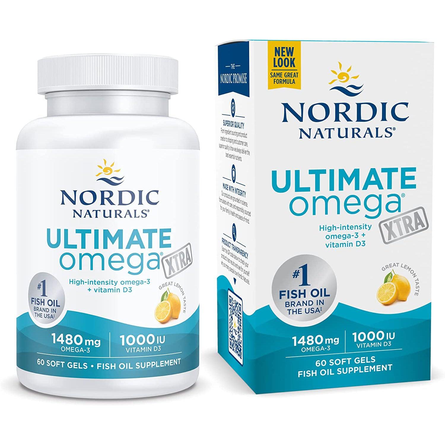 Nordic Naturals Ultimate Omega Xtra-60 softgels-N101 Nutrition