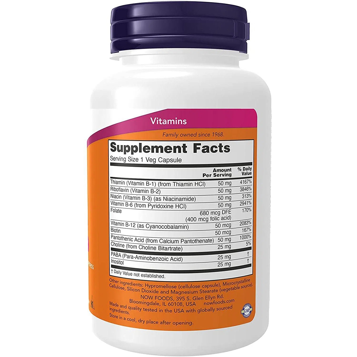 NOW B-50-100 veg capsules-N101 Nutrition