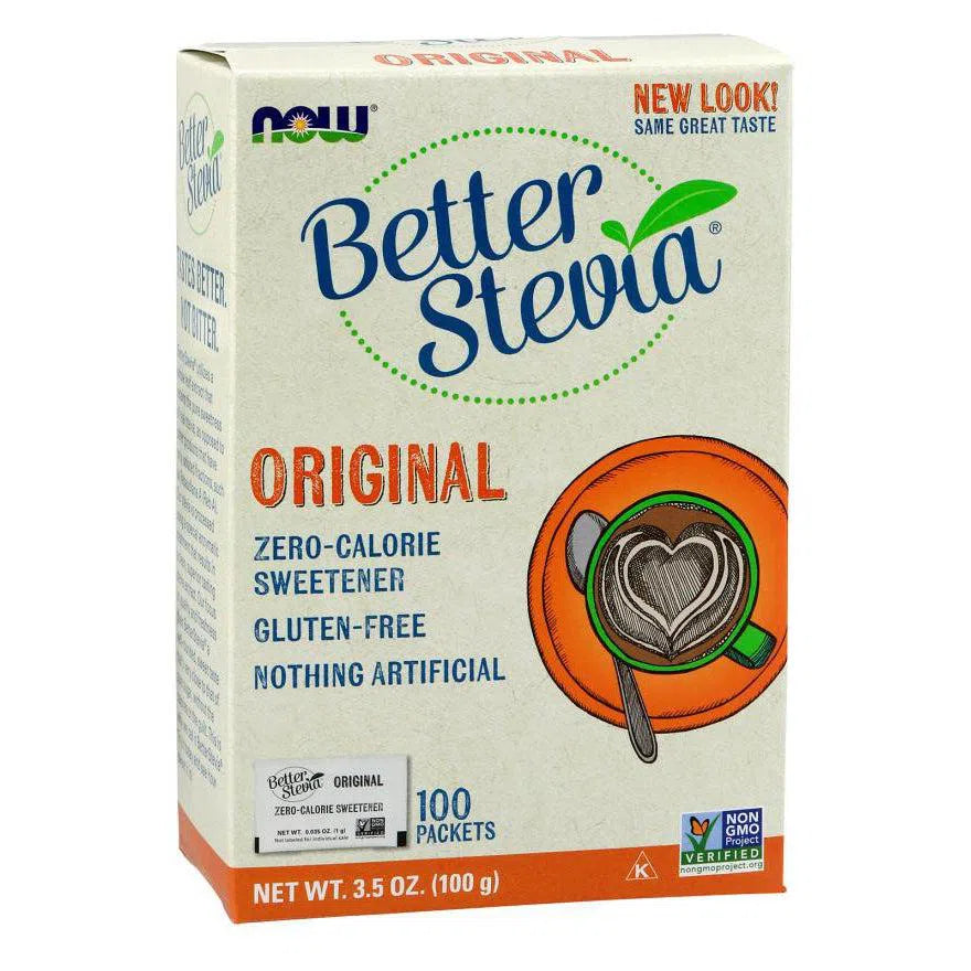 NOW BetterStevia Original Packets-100 packets-N101 Nutrition