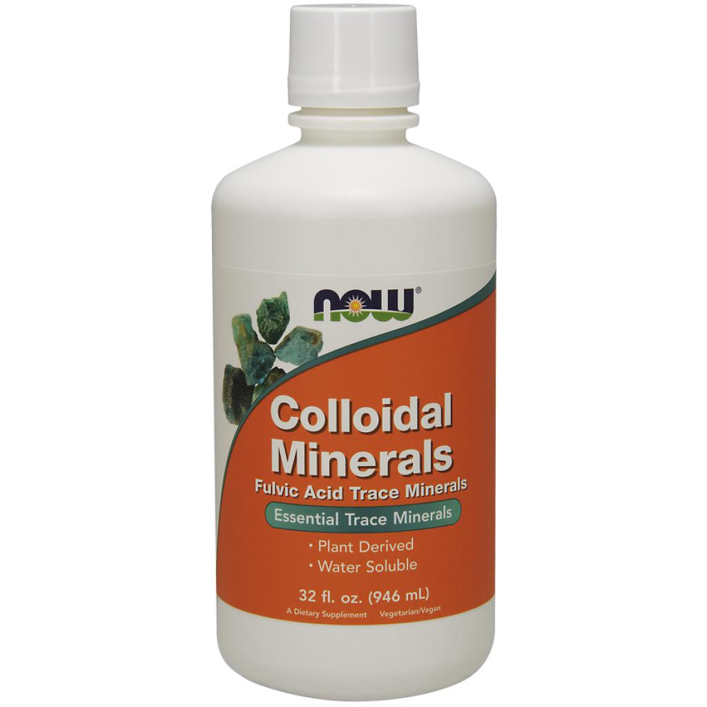 NOW Colloidal Minerals Liquid-32 fl oz (946 mL)-N101 Nutrition