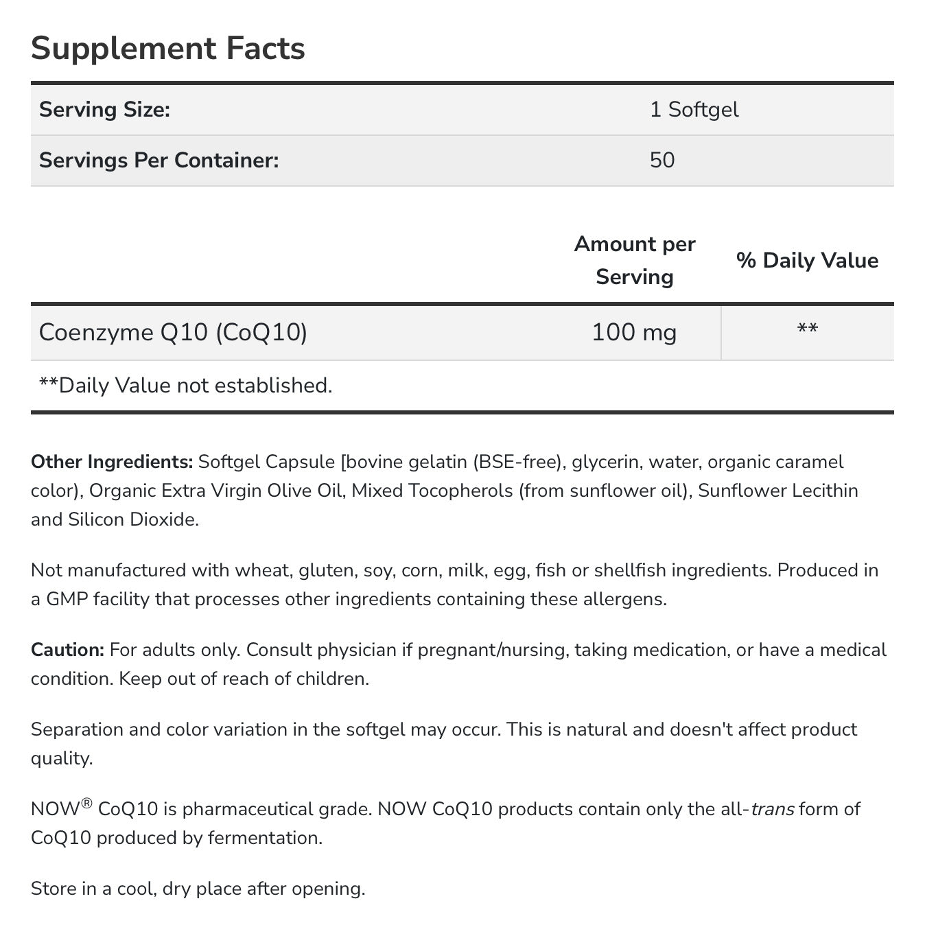 NOW CoQ10 100 mg softgels-150 softgels-N101 Nutrition