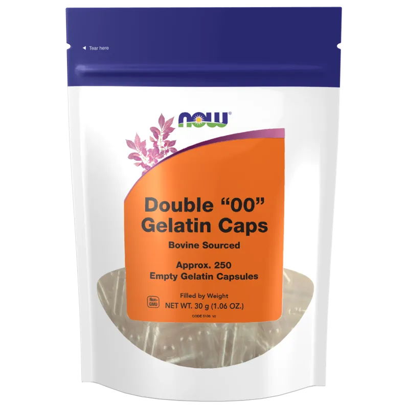 NOW Double "00" Gelatin Caps (Empty)-250 count-N101 Nutrition
