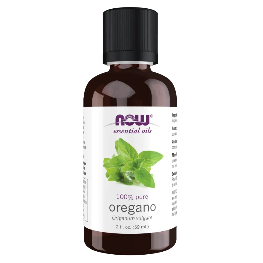 NOW Essential Oils 100% Pure Oregano-2 fl oz (59 mL)-N101 Nutrition