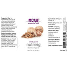 NOW Essential Oils Nutmeg Oil-1 fl oz (30 mL)-N101 Nutrition