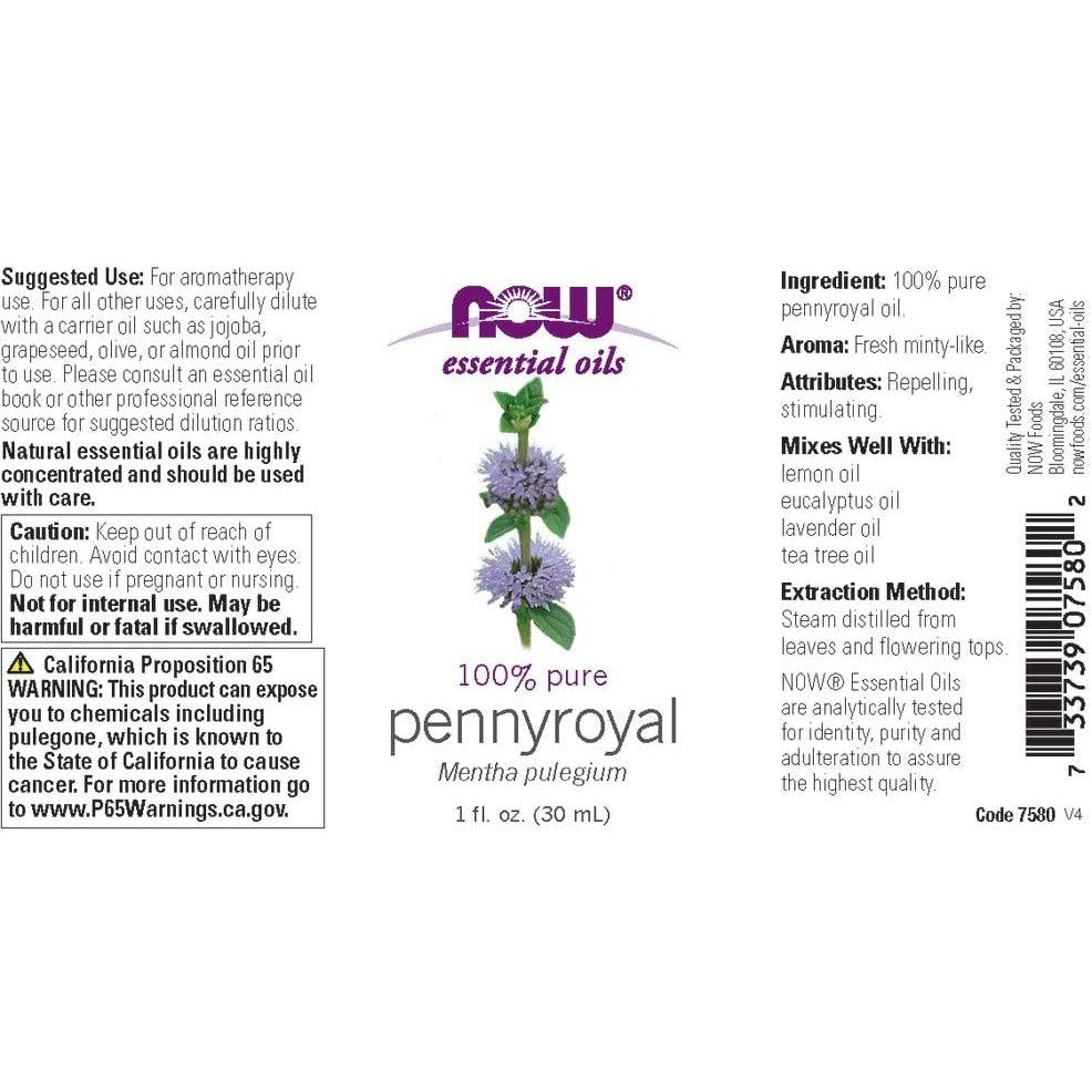 NOW Essential Oils Pennyroyal Oil-1 fl oz (30 mL)-N101 Nutrition