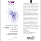 NOW Glucosamine, MSM & Arnica Liposome Lotion-8 fl oz (237 mL)-N101 Nutrition