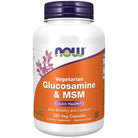 NOW Glucosamine & MSM, Vegetarian-120 veg capsules-N101 Nutrition