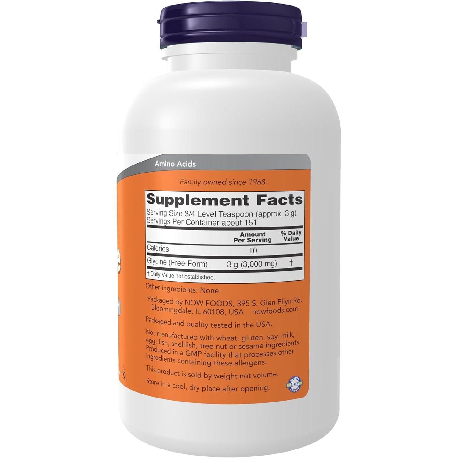 NOW Glycine Pure Powder-N101 Nutrition