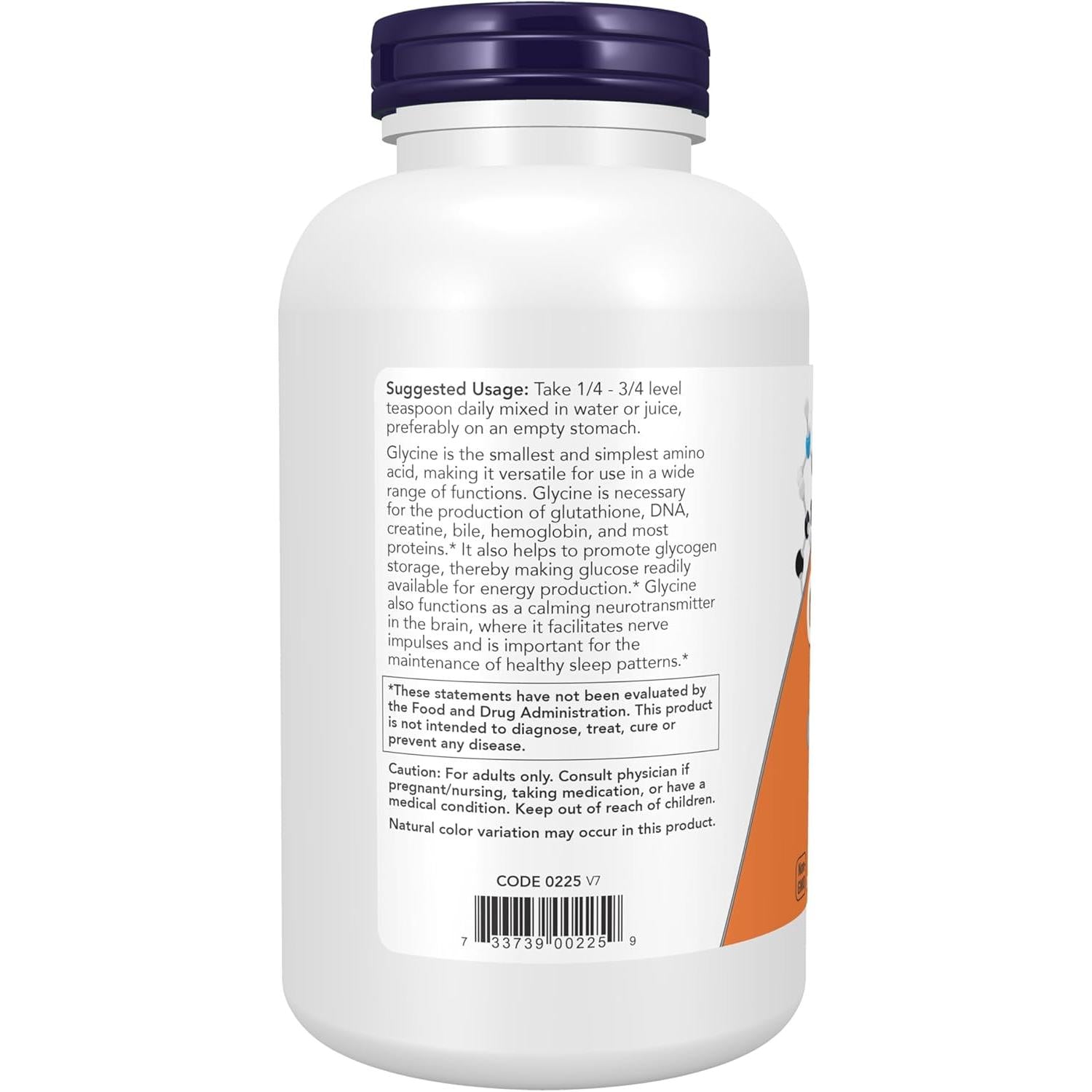 NOW Glycine Pure Powder-N101 Nutrition